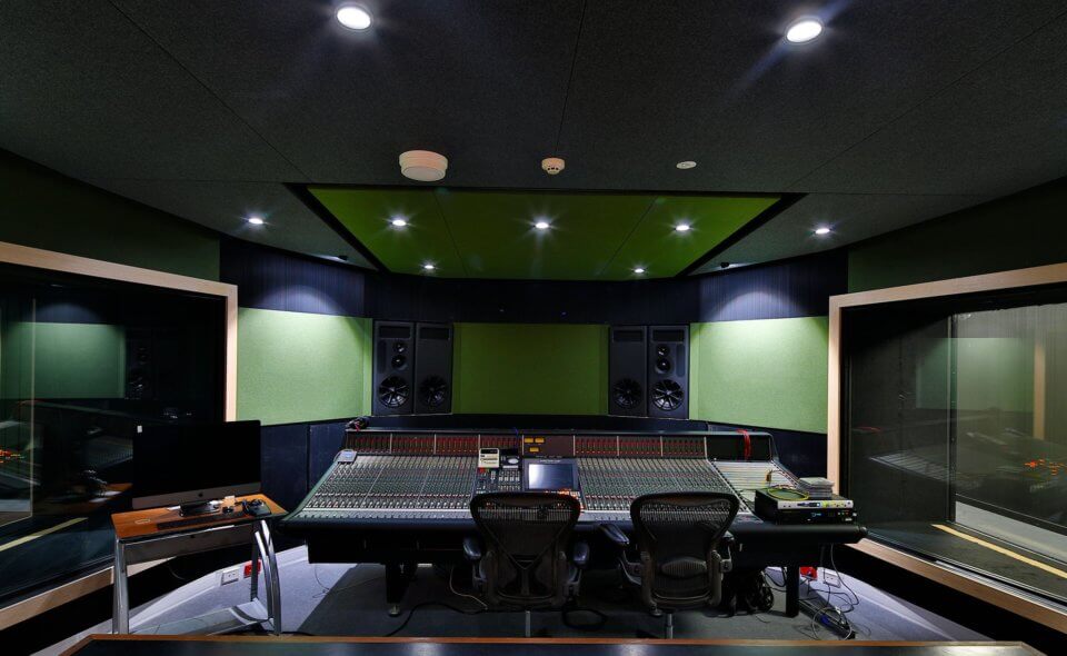 Studio 2 Front: Mixing Console View