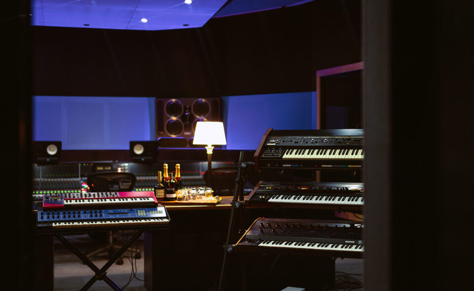 Studio 1 Control Room with Keys