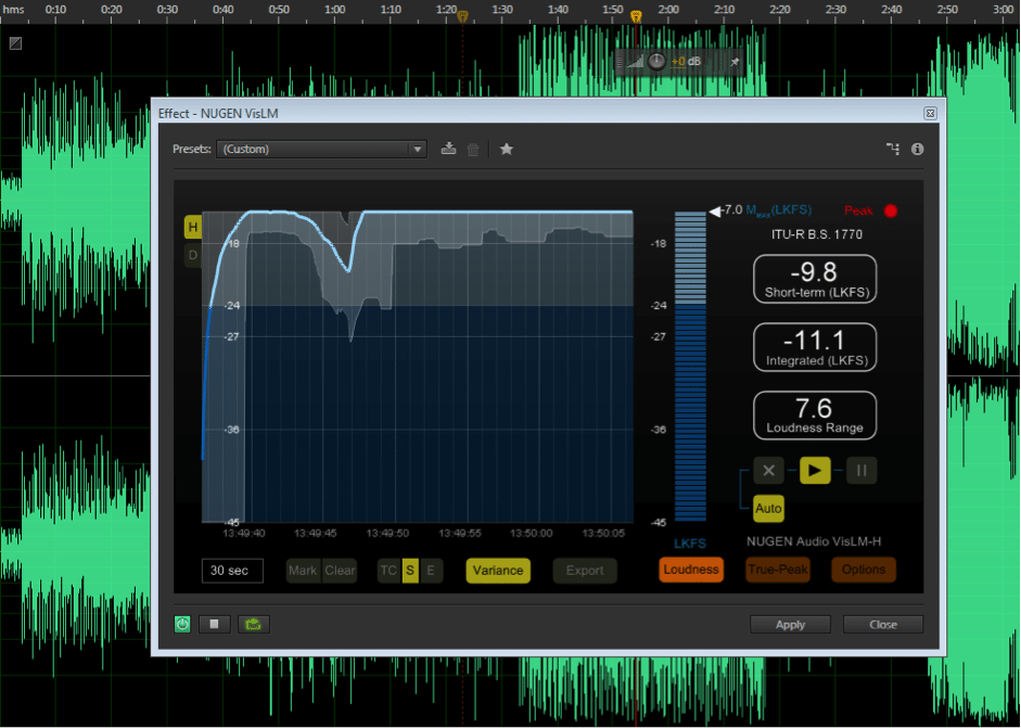 NUGEN VisLM is an excellent loudness tool